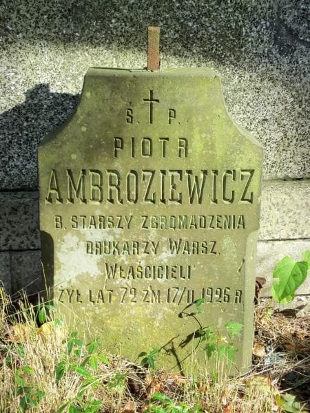 Zdjęcie grobu Piotr Ambroziewicz (1)