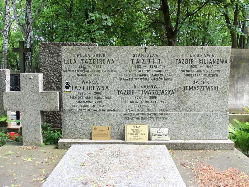 Zdjęcie grobu Bożenna Tazbir-Tomaszewska (2)