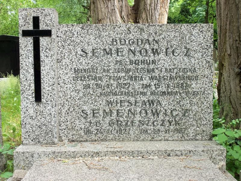 Zdjęcie grobu Wiesława Semenowicz (2)