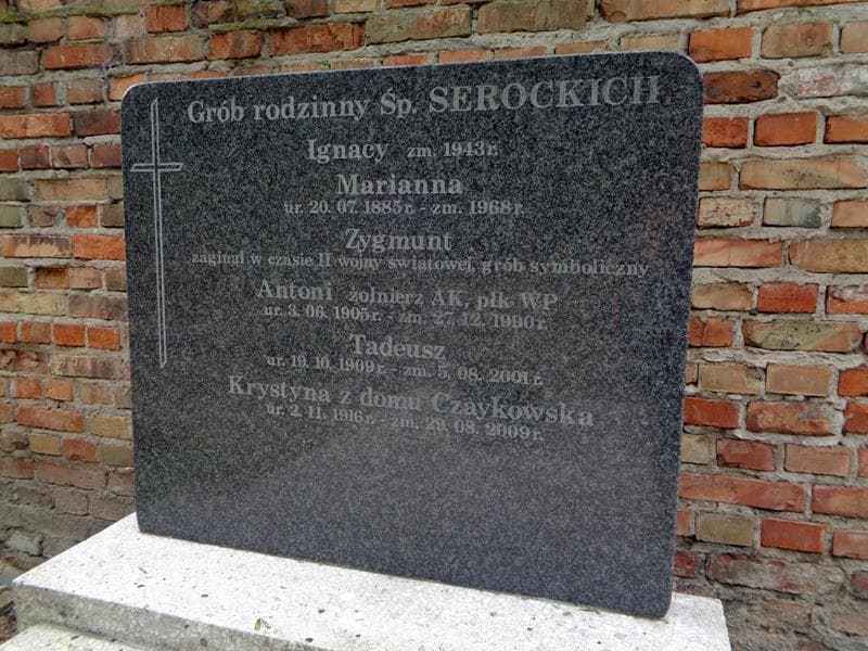 Zdjęcie grobu Ignacy Serocki (2)