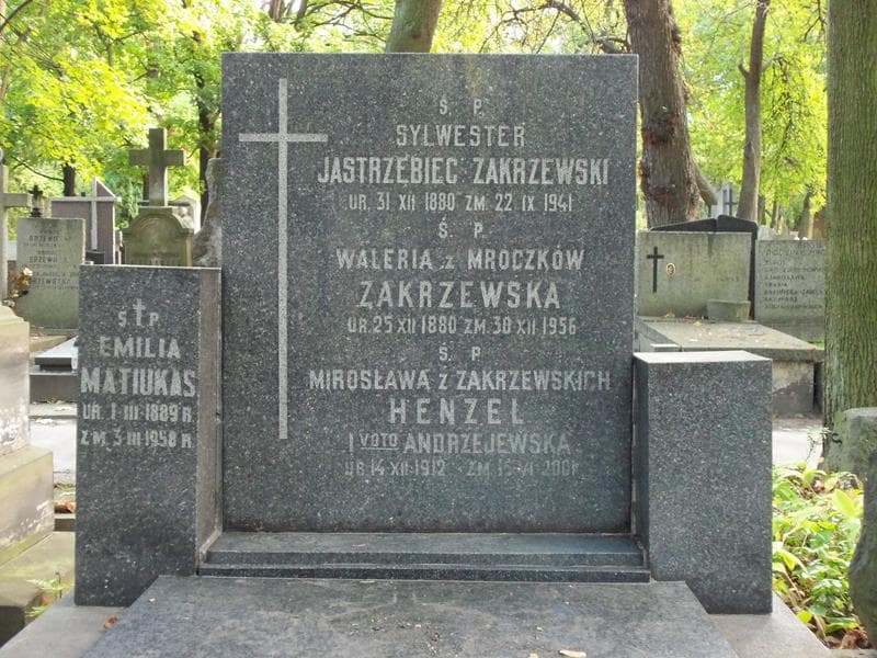 Zdjęcie grobu Sylwester Jastrzębiec Zakrzewski (2)