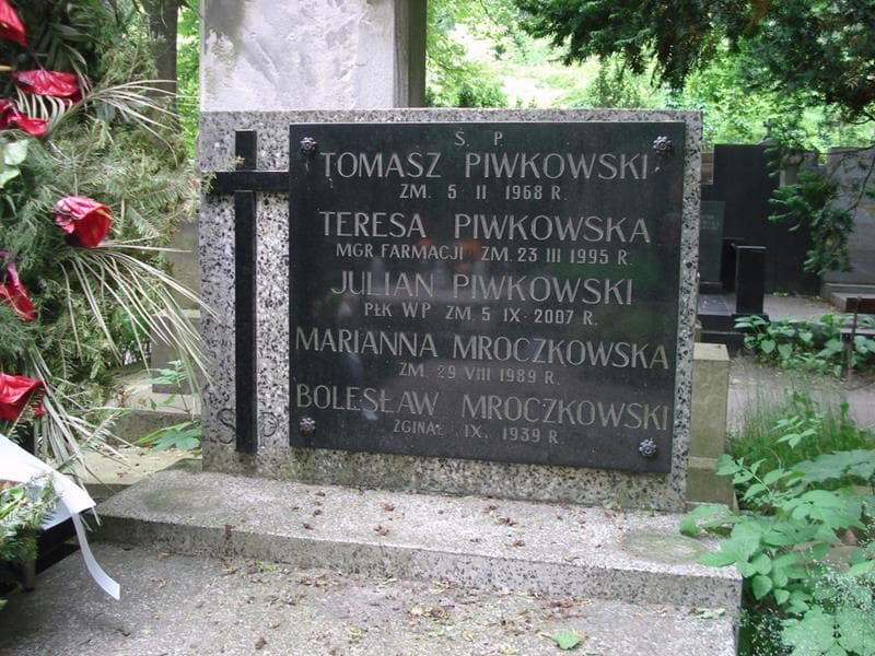 Zdjęcie grobu Julian Piwkowski (2)