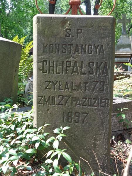 Zdjęcie grobu Konstancja Chlipalska (2)