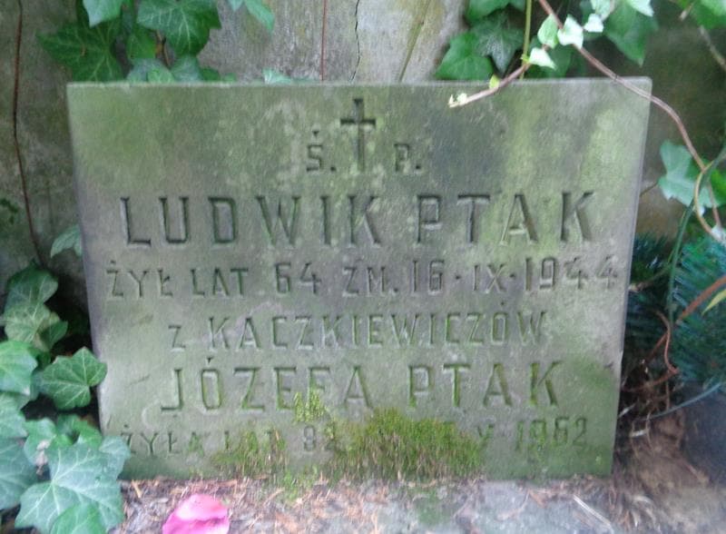 Zdjęcie grobu Józefa Ptak (2)