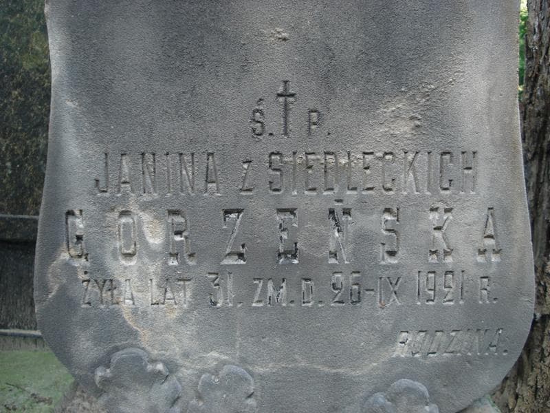 Zdjęcie grobu Janina Gorzeńska (2)