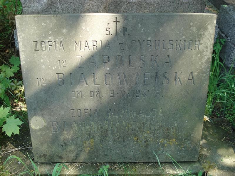 Zdjęcie grobu Zofia Romualda Białowiejska (1)