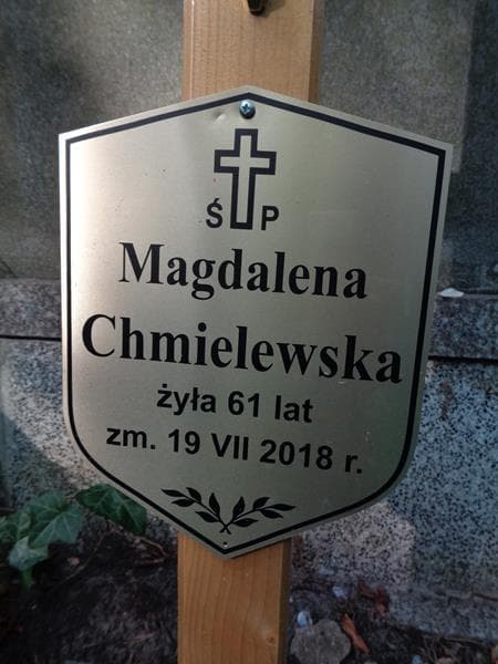 Zdjęcie grobu Magdalena Chmielewska (2)
