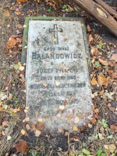 Zdjęcie grobu Józef Bałandowicz (1)