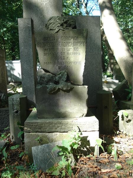 Zdjęcie grobu Emilja Blumental-Bronisławska (2)