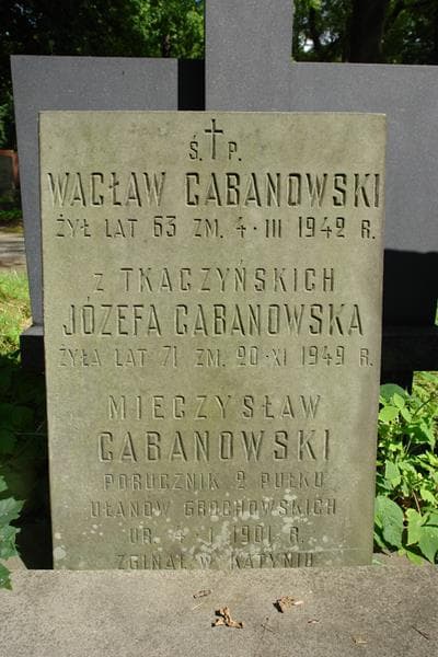 Zdjęcie grobu Józefa Cabanowska (2)