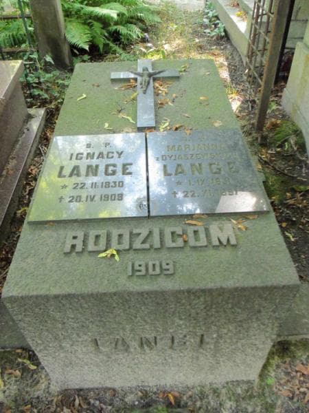 Zdjęcie grobu Ignacy Lange (2)