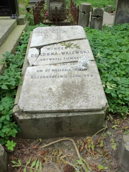 Zdjęcie grobu Wincenty Colonna - Walewski (2)
