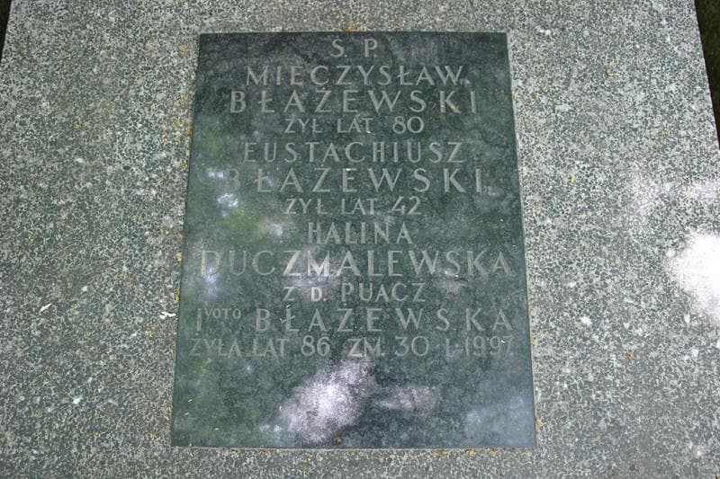 Zdjęcie grobu Eustachiusz Błażewski (2)