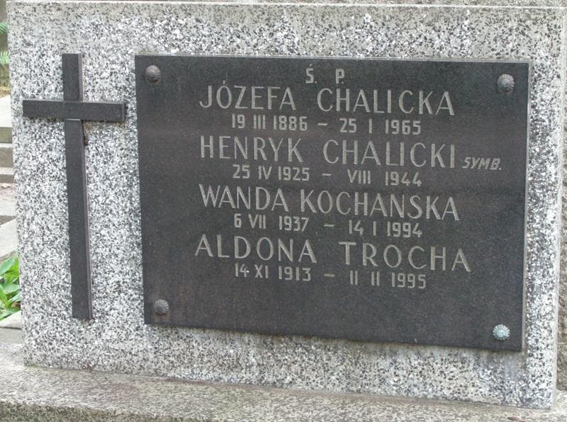 Zdjęcie grobu Józefa Chalicka (2)