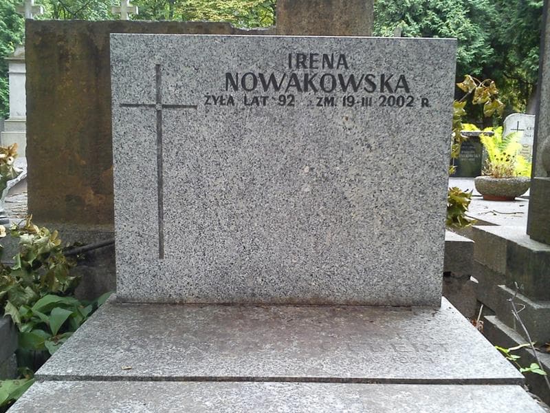Zdjęcie grobu Irena Nowakowska (2)