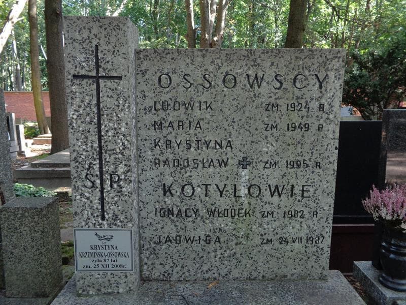 Zdjęcie grobu Krystyna Krzemińska-Ossowska (2)