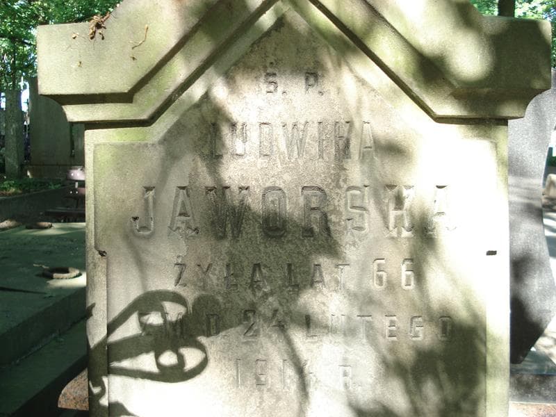 Zdjęcie grobu Ludwika Jaworska (2)