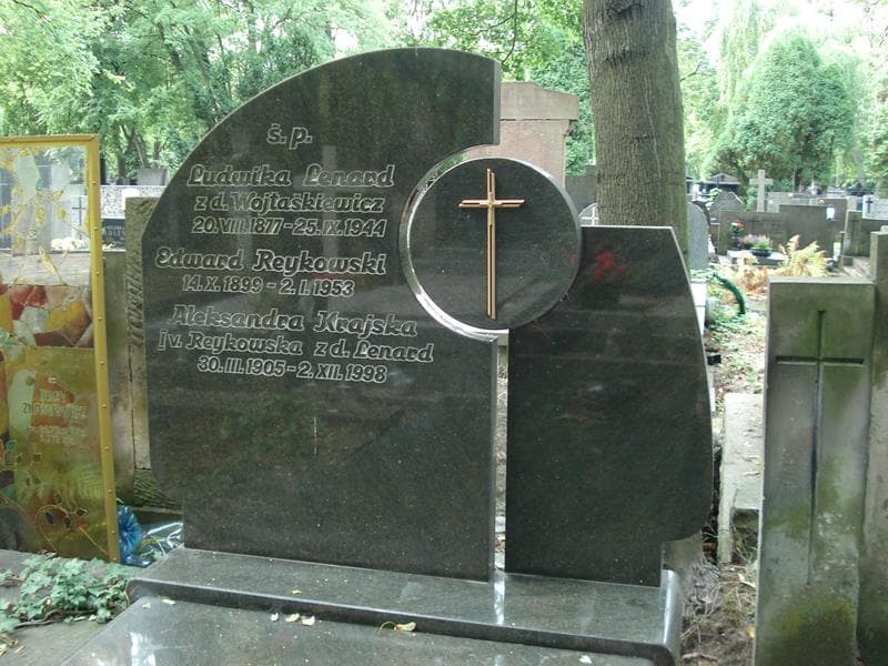 Zdjęcie grobu Ludwika Lenard (2)